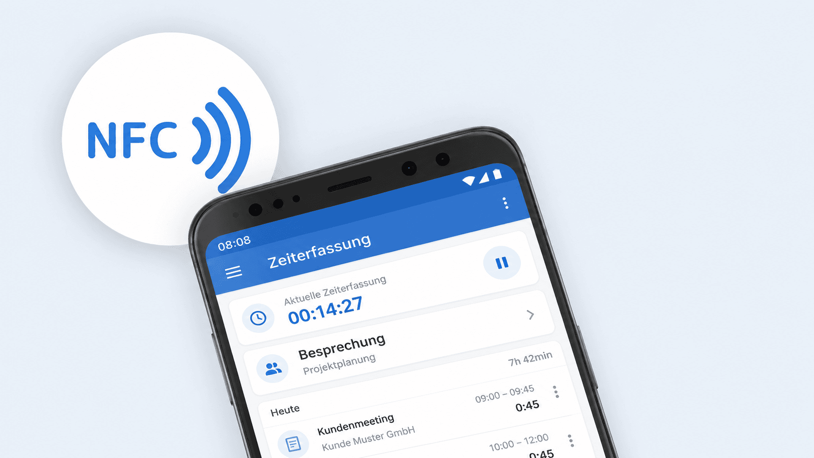 NFC-Zeiterfassung